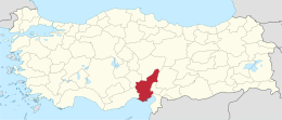 Provincia di Adana – Localizzazione