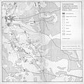 Flächennutzung in Obereinzingen und Untereinzingen 1906. Nordwestlich liegt Dorfmark. Im Süden verläuft die Straße von Oerbke über Nordbostel und Hanglüss nach Bleckmar.[7]