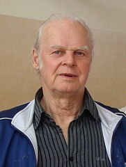 Mit Jānis Lūsis (Foto: 2011) gewann einer der erfolgreichsten Speerwerfer der Leichtathletikgeschichte – kompletter Medaillensatz bei Olympischen Spielen (1968 Gold, 1972 Silber) / vierfacher Europameister (1962 bis 1971) – die Bronzemedaille