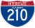 Interstate 210 marker