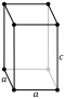 Estany té una estructura cristal·lina tetragonal