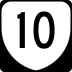 State Route 10 marker