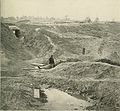 The massive crater at Petersburg made by an explosion from underneath Confederate entrenchments on July 30 1864.