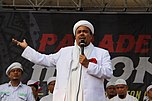 Habib Rizieq Syihab, der „Groß-Imam“ der FPI, bei einer Predigt im Januar 2017.