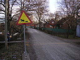 Gamla Nyköpingsvägen genom Saltå by.