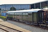 Bagagerijtuig D7521 van de NS in Het Spoorwegmuseum.