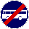 End of buses lane