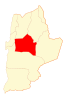 Map of Sierra Gorda commune in Antofagasta Region