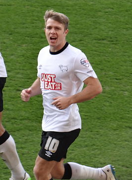 Ward in 2015 als speler van Derby County