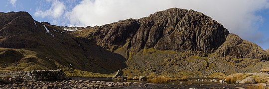 Panoramic view of Pavey Ark