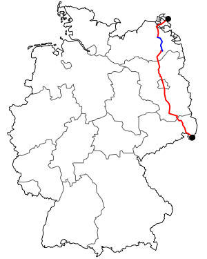 Verlauf der B 96