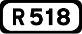 R518 road shield}}