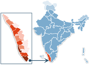 Керала на карте