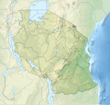 A map showing the location of Kazimzumbwi Forest Reserve