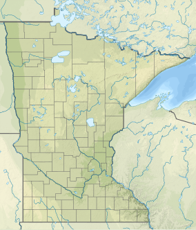 Map showing the location of Frontenac State Park