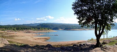 Panoràmica del pantà.