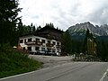 Passo San Antonio Wirtshaus auf der Passhöhe.