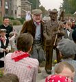 De keisdrupper, door Jan Van Hove, naar het model Remi Van Bogaert, de toenmalige apotheker van Opdorp.