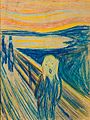 1893: pastel on cardboard. As possibly the earliest version of The Scream, this pastel appears to be the sketch in which Munch mapped out the essentials of the composition.