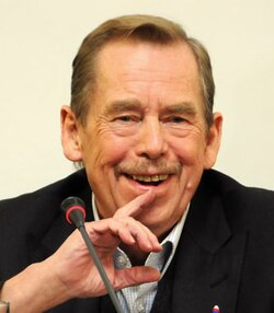 Václav Havel Prahassa 14. marraskuuta 2009.