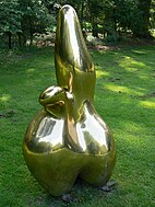 Arp, 1953: 'Cloud shepherd / Berger de nuages', bronze sculpture in sculpture-park of Kröller-Müller Museum, The Netherlands