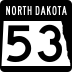 North Dakota Highway 53 marker