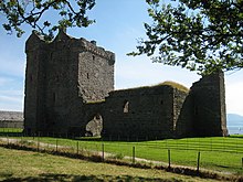 Photo of ruined stone castle