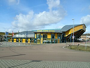 Die Anhalt-Arena in Dessau-Roßlau