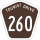 Tourist Drive 260 marker