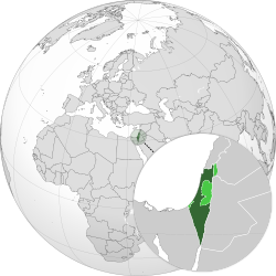 Location of Israel