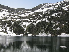 Le lac au printemps.