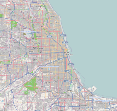 ماري هانفورد فورد على خريطة Chicago