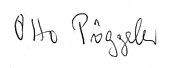 signature d'Otto Pöggeler