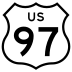 U.S. Route 97 marker