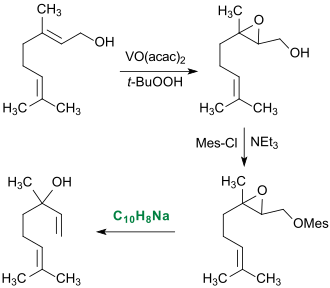 Synthese von Linalool