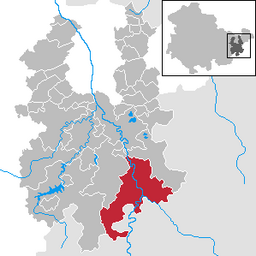 Greizs läge i Thüringen