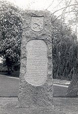 Minnessten över Kalmar regemente i stadsparken, Kalmar.