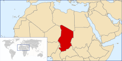 Location of Chad