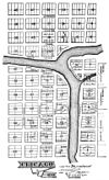 Thompson's 1830 plat (The original map of Chicago)