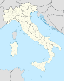 Map showing the location of Grotta delle Felci