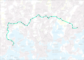 Voir la carte de la ligne.