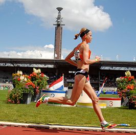 Selma Borst op weg naar haar overwinning op het NK 2007