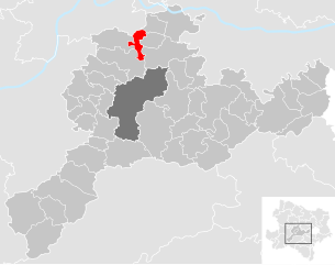 Lage der Gemeinde Statzendorf im Bezirk St. Pölten-Land (anklickbare Karte)