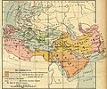 Age of the Caliphs: Muhammad in Medina (622-632 AD), Rashidun Caliphate (632-661 AD), Umayyad Caliphate (661-750 AD) in 622-750 AD.