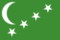 Drapeau du territoire autonome des Comores sous la période coloniale (1963-1975)