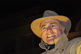 Herbert Flack tijdens de VTM-kerstparade in Genk (2008)