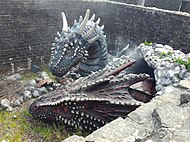 Dragons at Caerphilly Castle