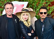 Rikard Wolff, Amanda Jenssen och Kim Cesarion inför Allsång på Skansen 2013.