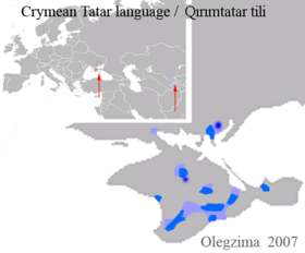 Mapa rozšíření jazyka