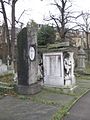 Monument to Robert Coombes (on the right, now sadly defaced)